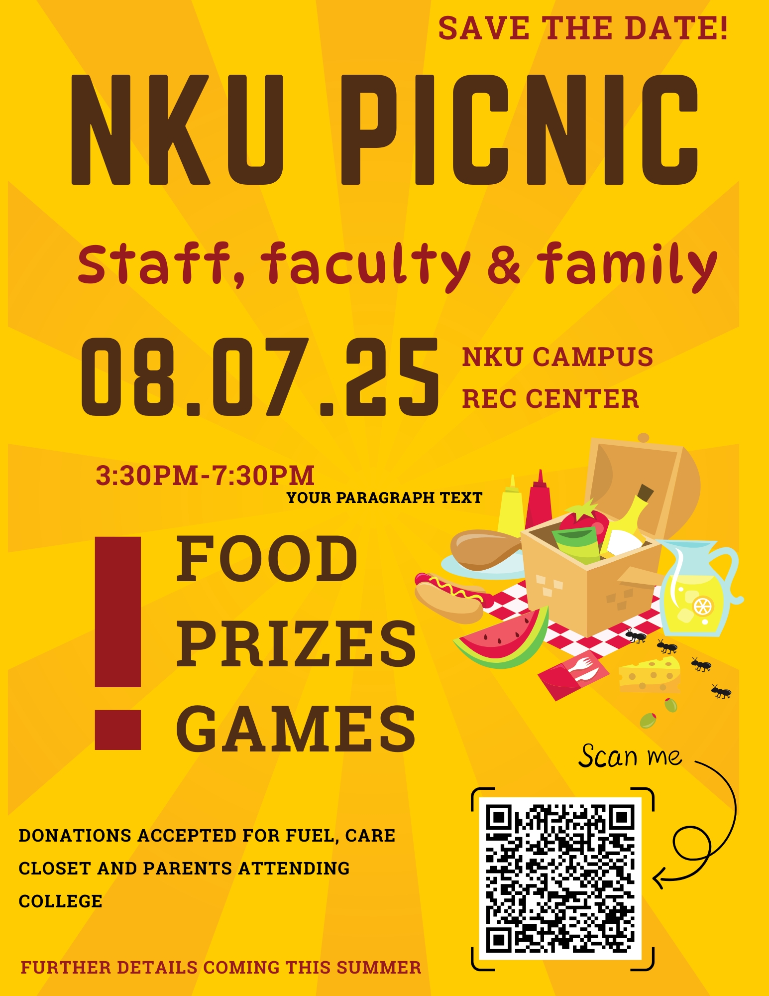 NKU Picnic Information