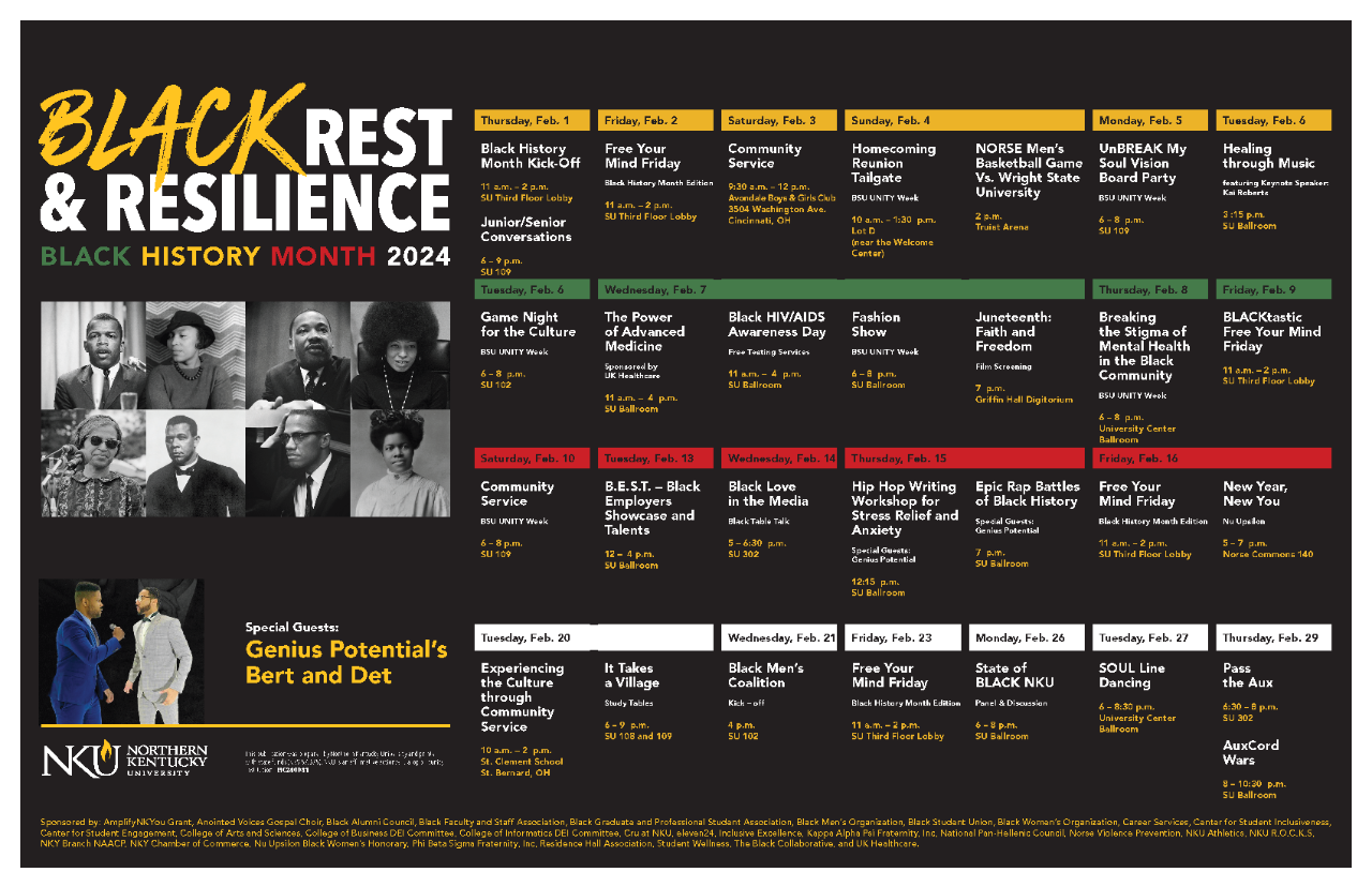 Black History Month Schedule