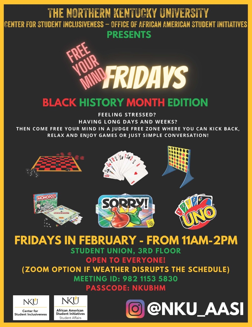 Free Your Mind Fridays Flyer