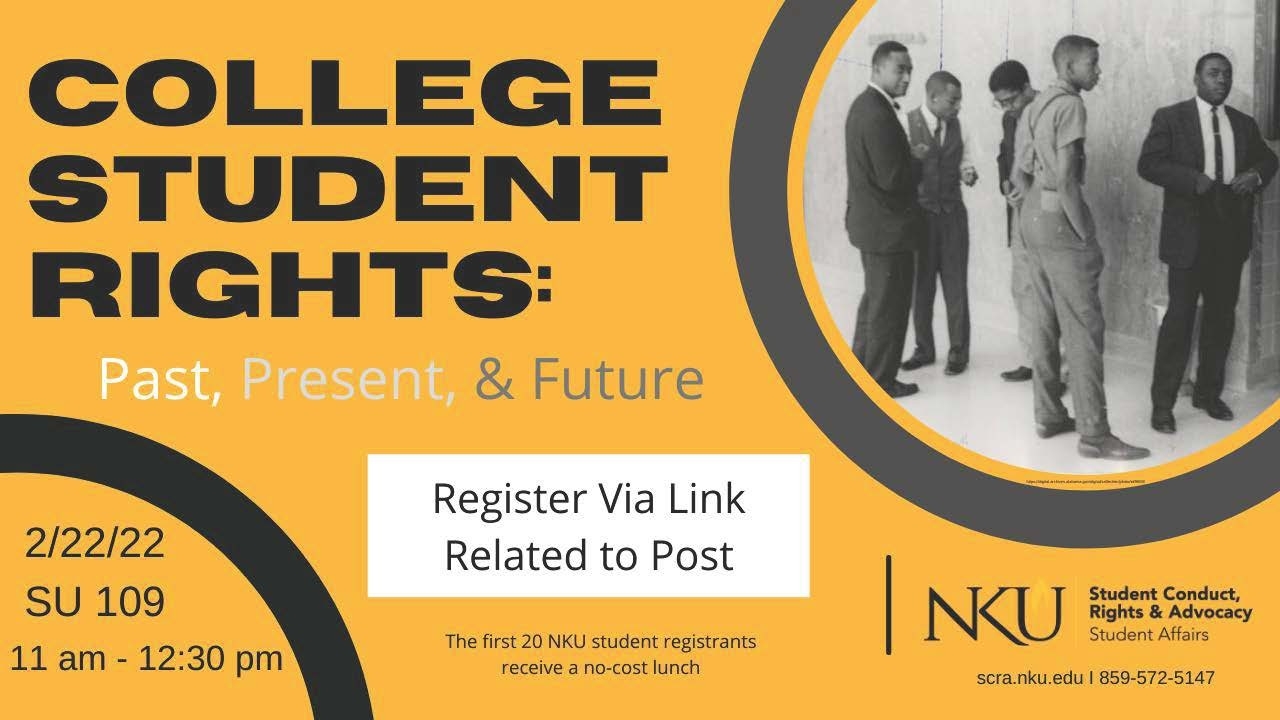 College Student Rights: Past, Present, & Future Flyer