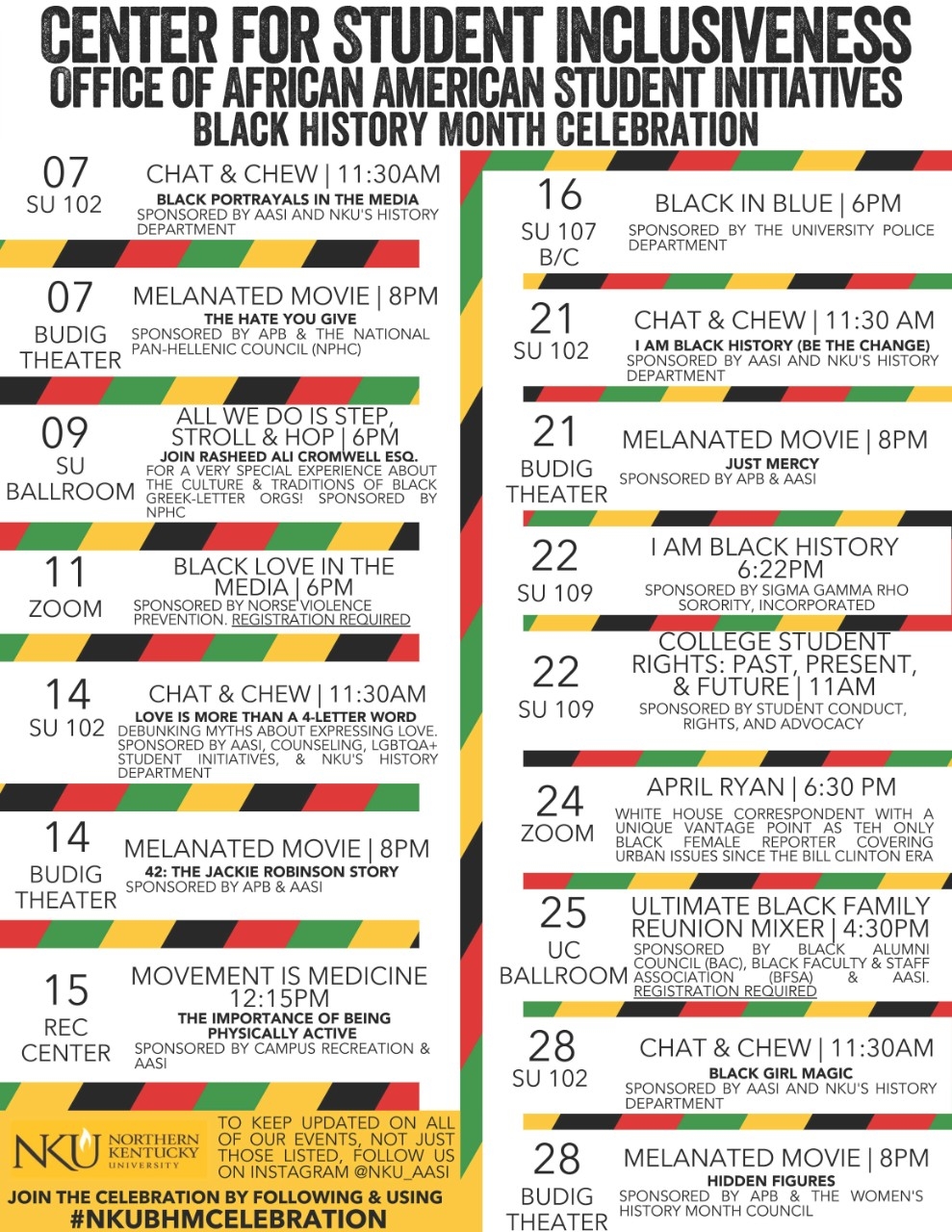 Black History Month 2022 Schedule