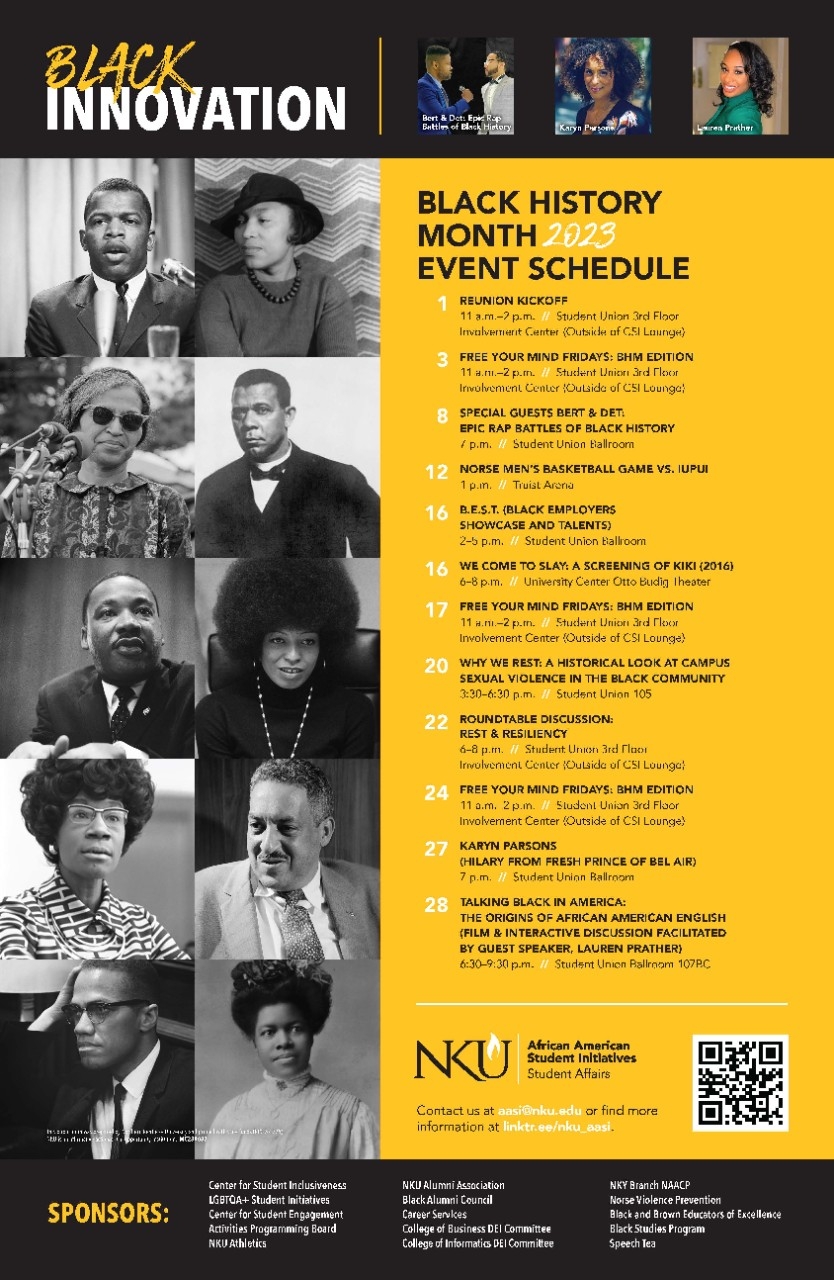 Black History Month 2023 Schedule