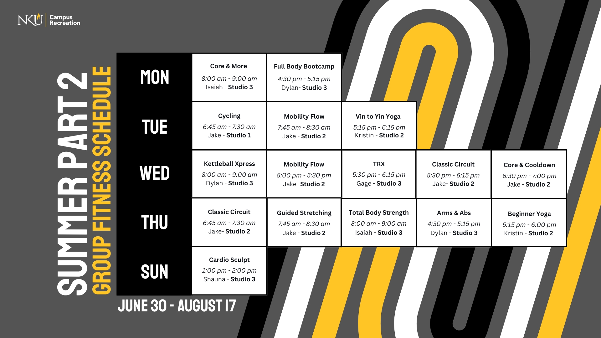 Summer part 2 group fitness class