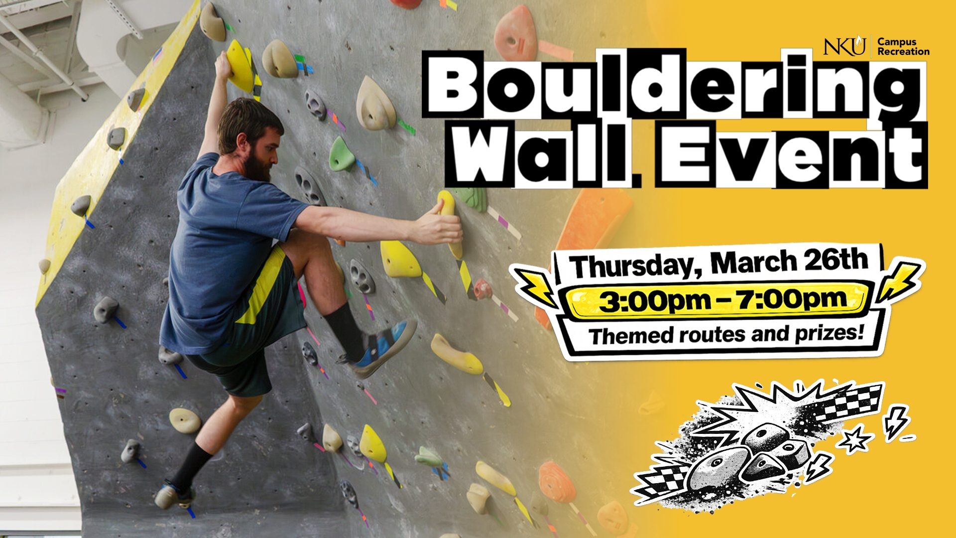 bouldering wall event