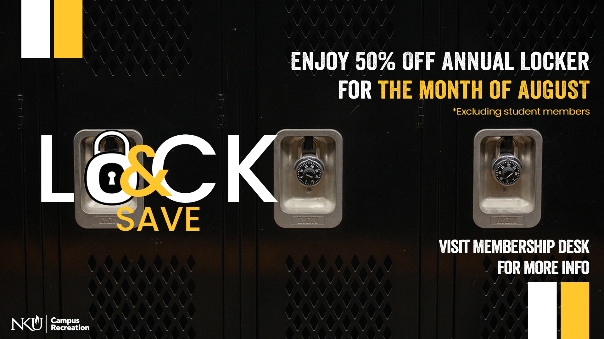 50% off annual locker for may 25