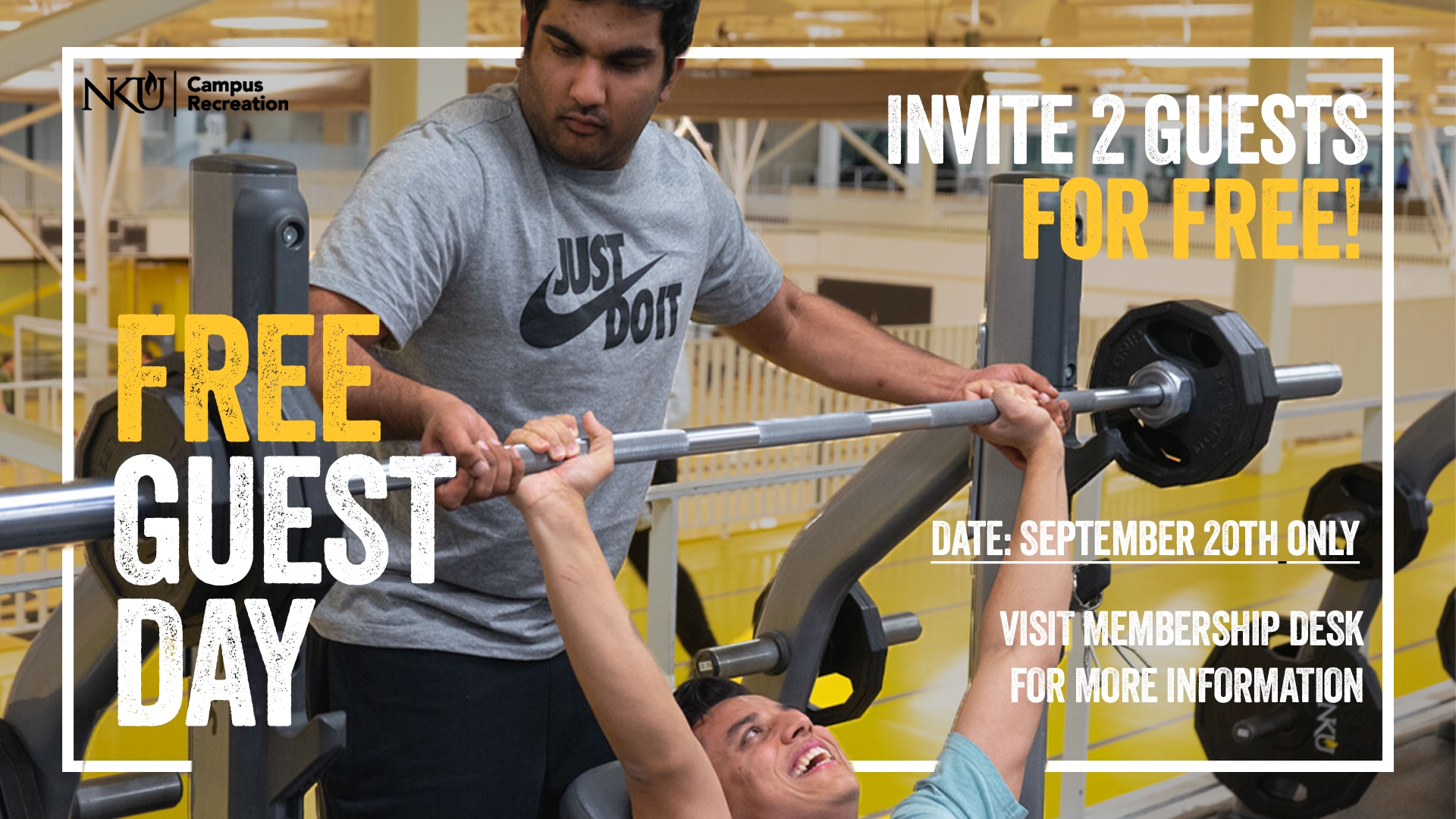 FREE guest pass day sep 20