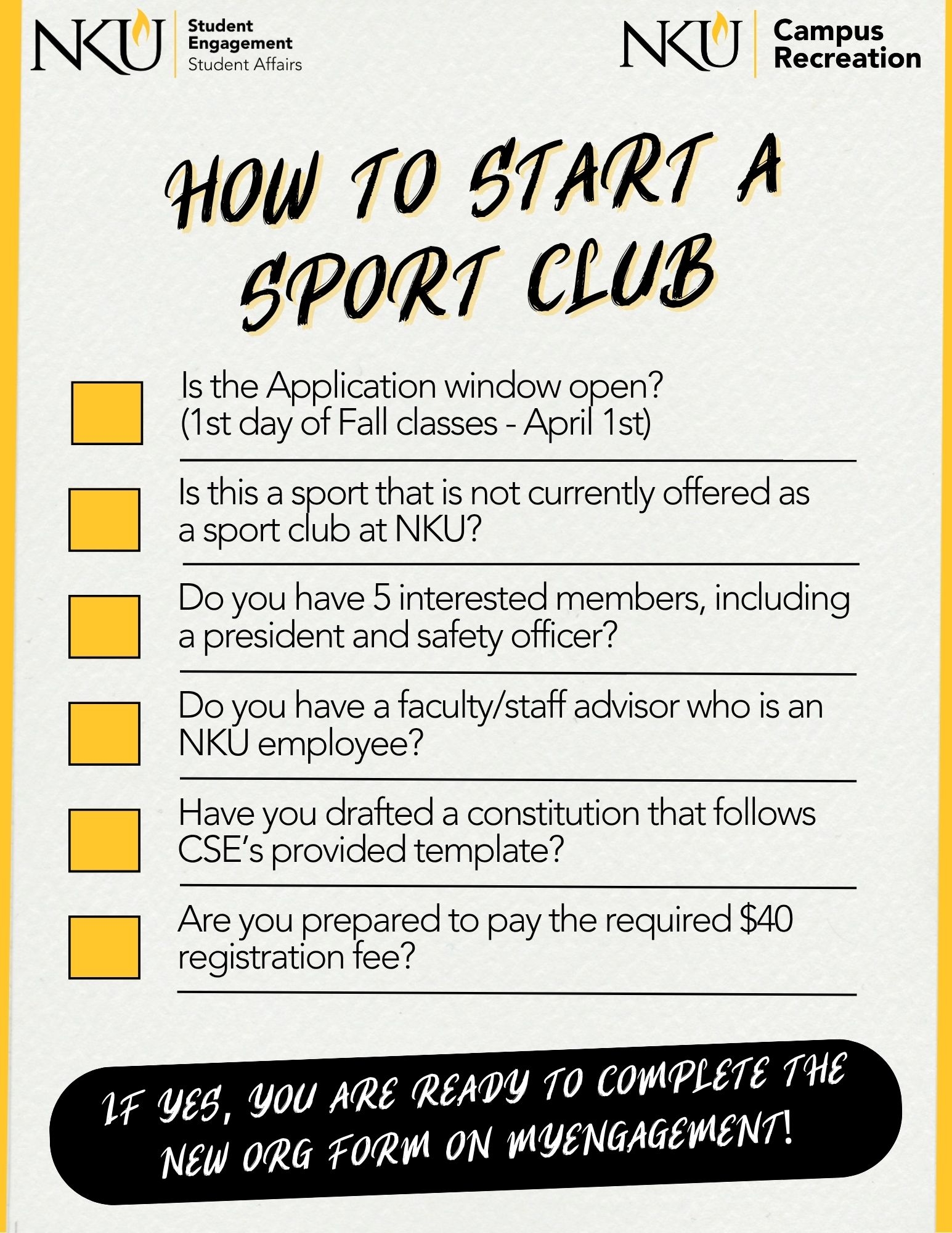 How to start a sport club 
