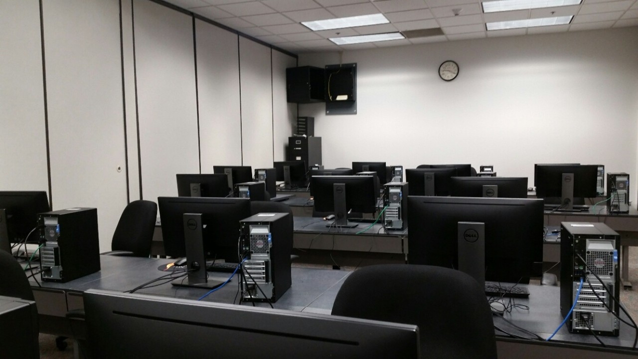 Classroom with computers