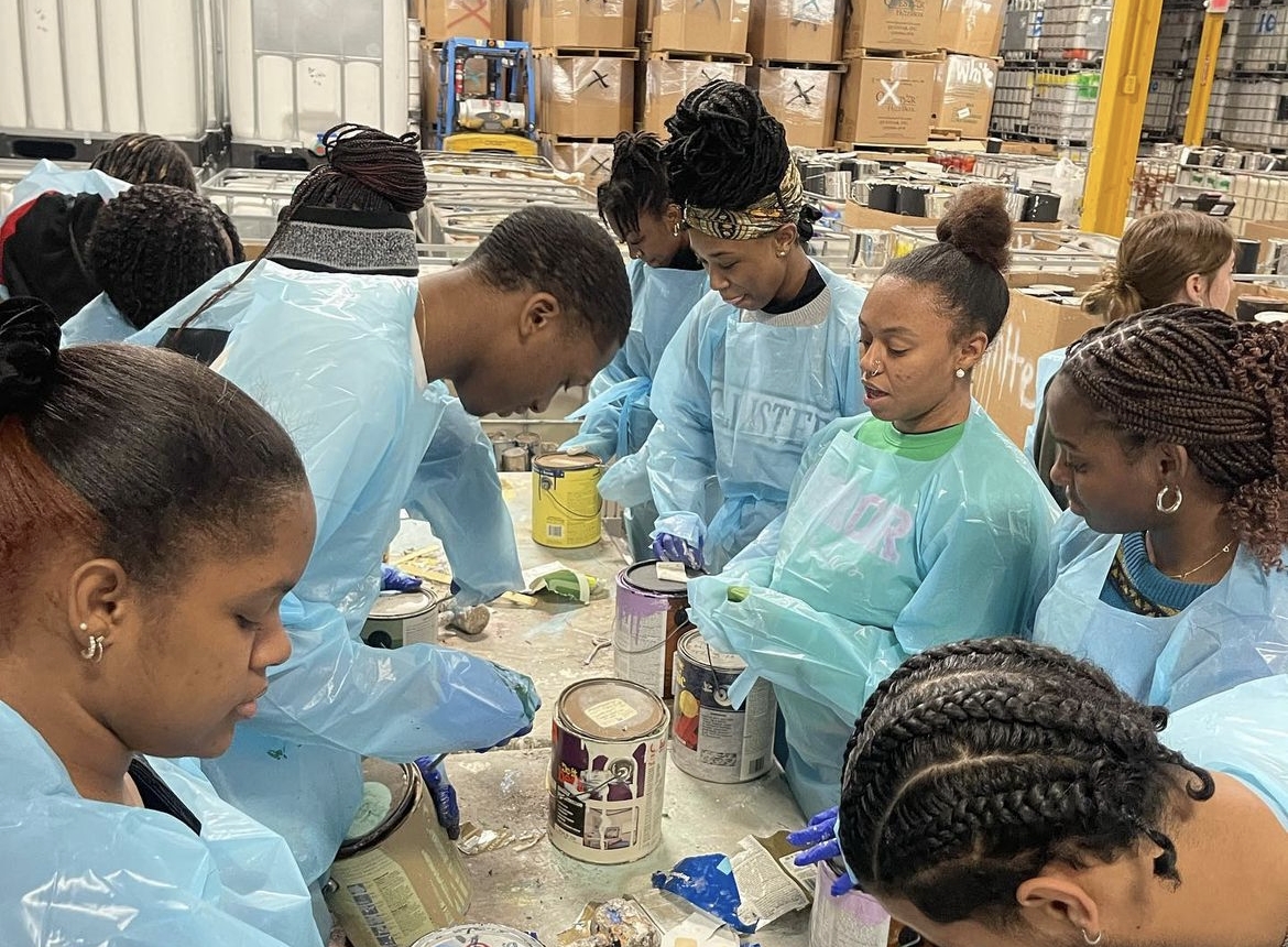 Participants of the MLK Day of Service event