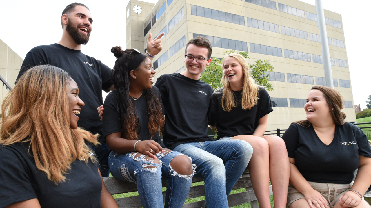 Students on campus