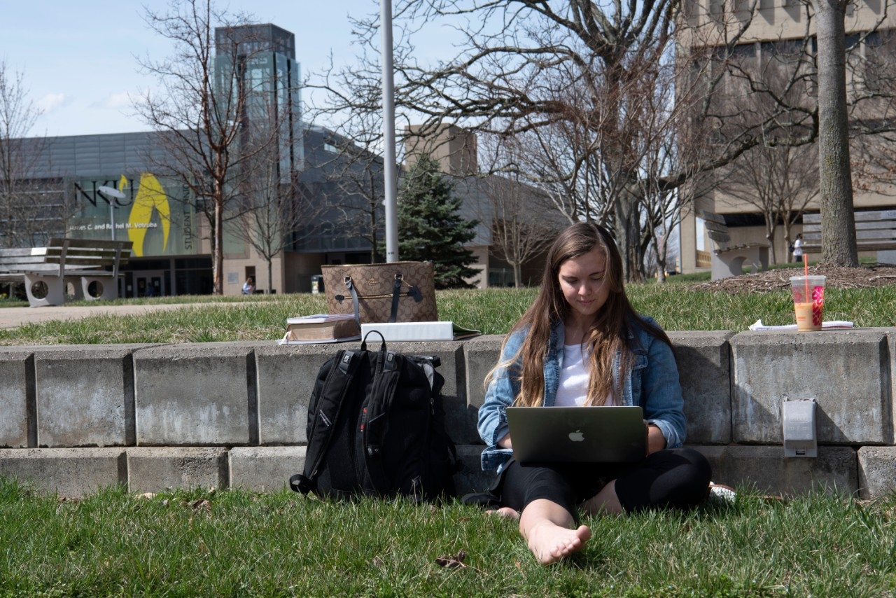 Students on campus