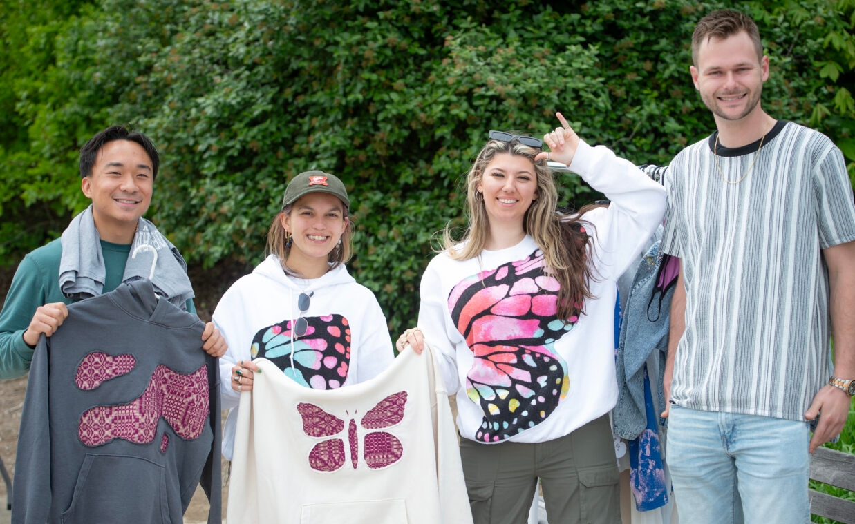 Students on campus