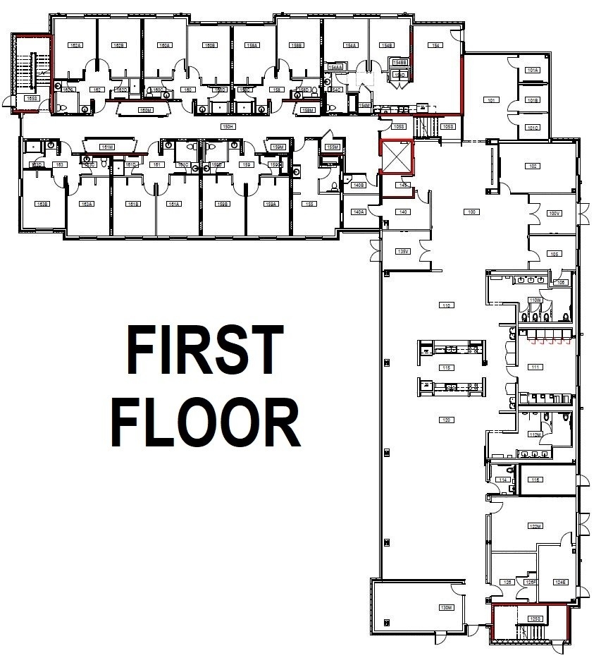 First Floor Plan - New Residence Hall