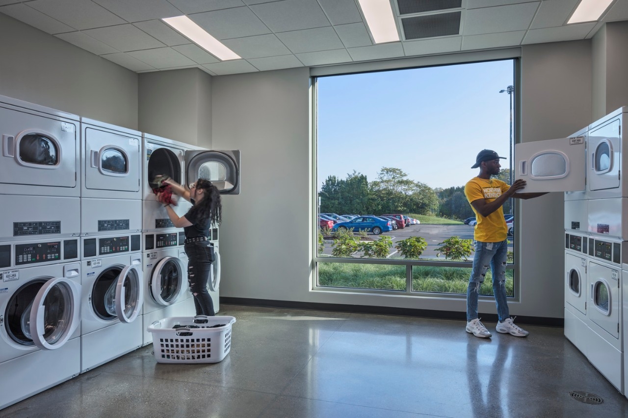 Laundry room of New Residence Hall
