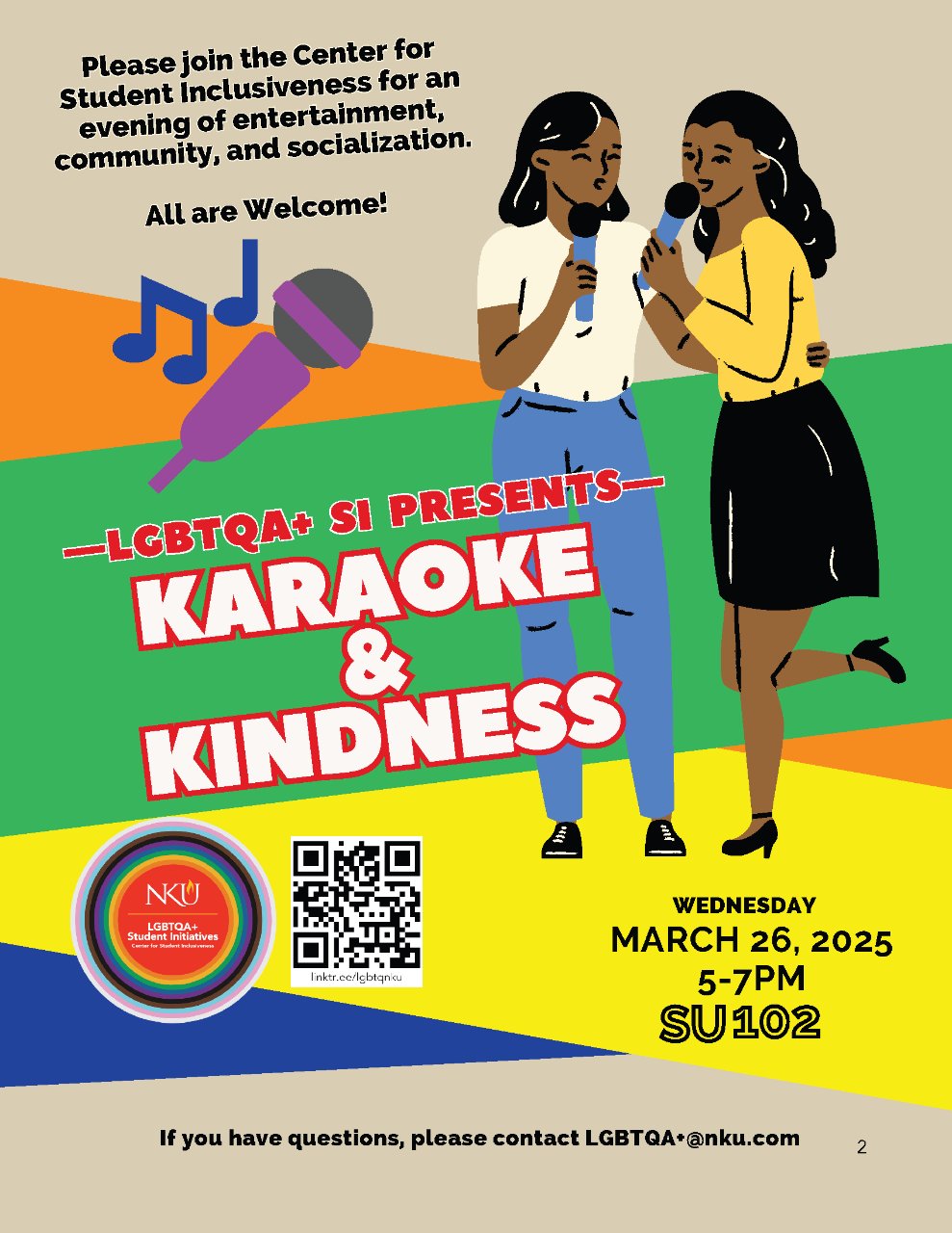 Karaoke & Kindness Flyer