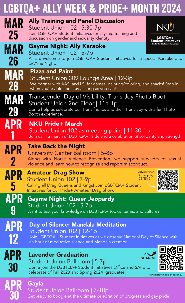 2024 Pride Week Flyer