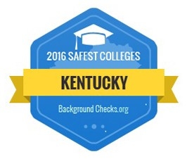 2016 Safest College Kentucky, backgroundcheck.org