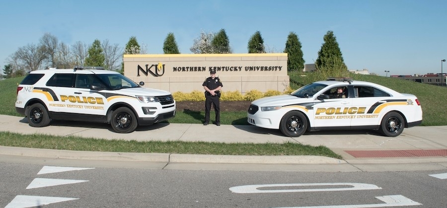 University Police Vehicles and Officers