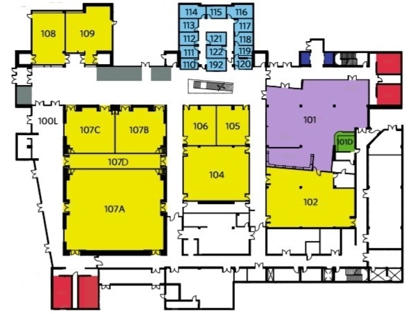 First floor map of Student Union
