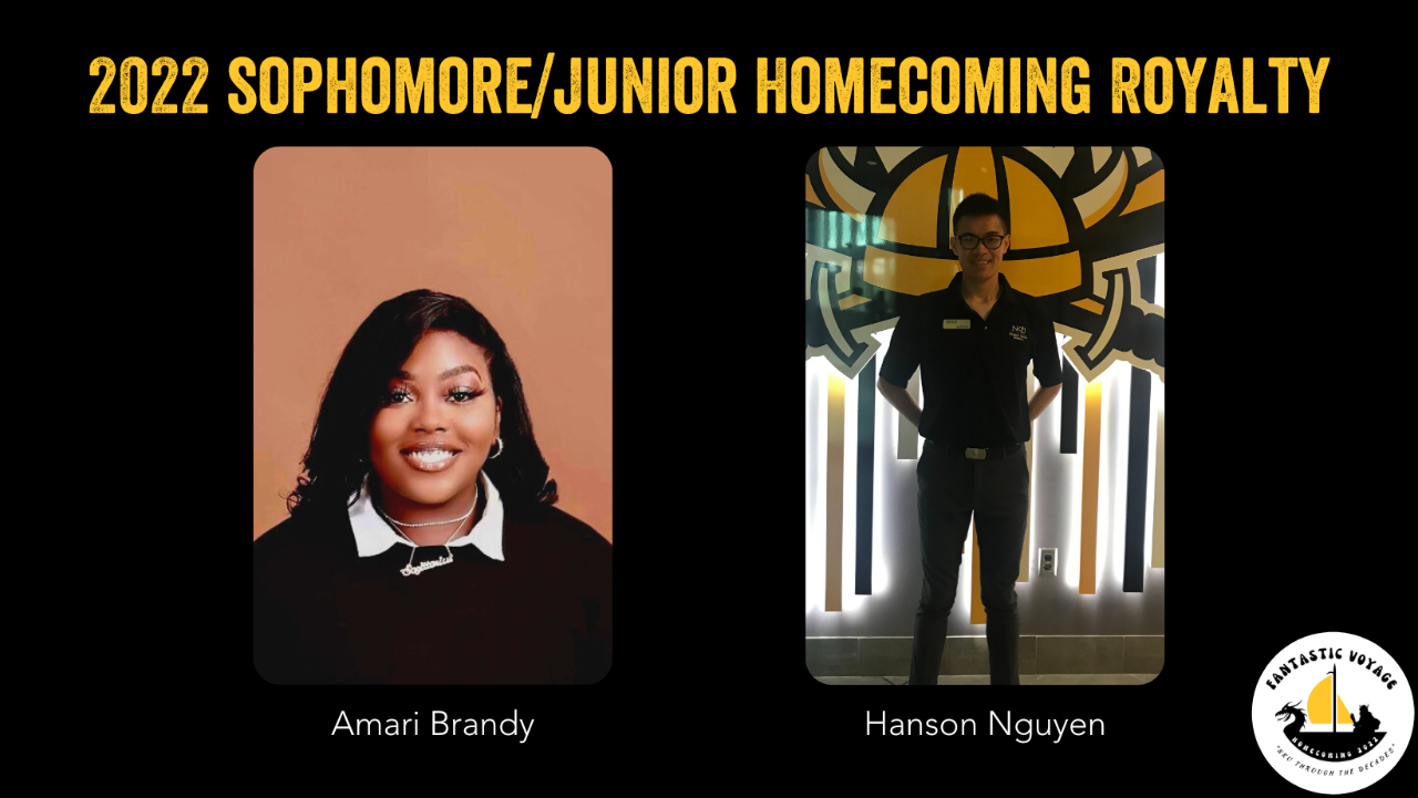 Sophomore/Junior Homecoming Royalty