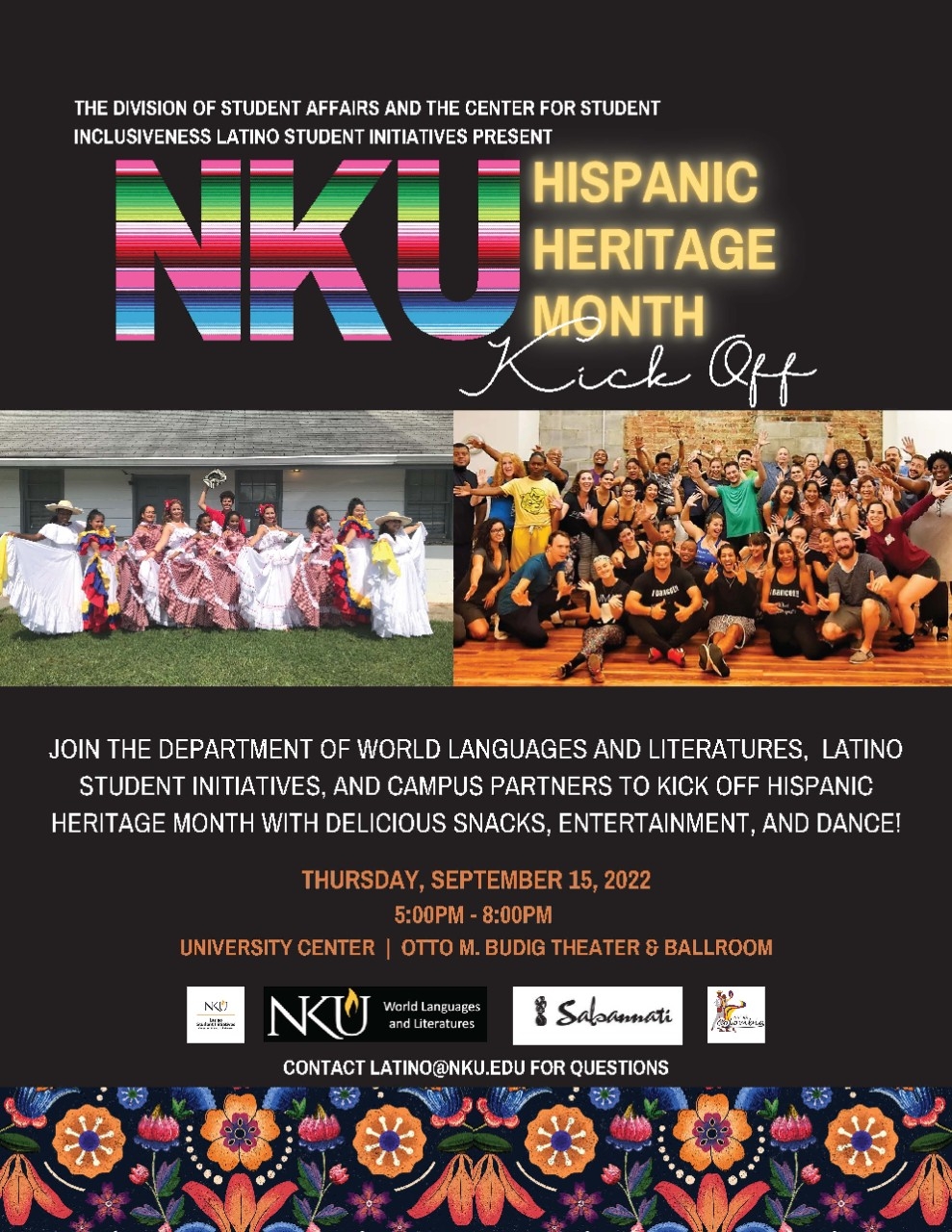 NKU Hispanic Heritage Month Kick-Off Flyer