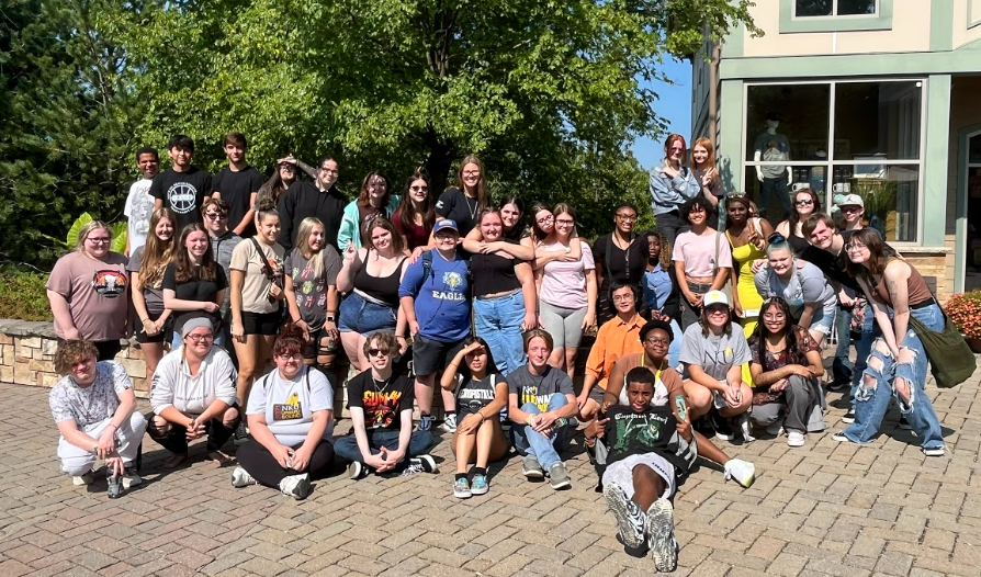 A picture of Upward Bound Students visiting the Cincinnati Zoo