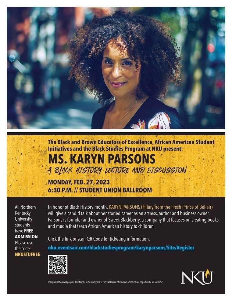 Ms. Karyn Parsons: A Black History Lecture and Discussion