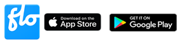 Flo and Google Play logos
