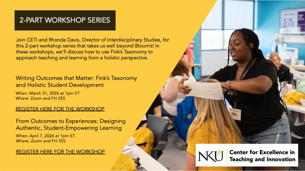 Flyer for Fink's Taxonomy Workshops