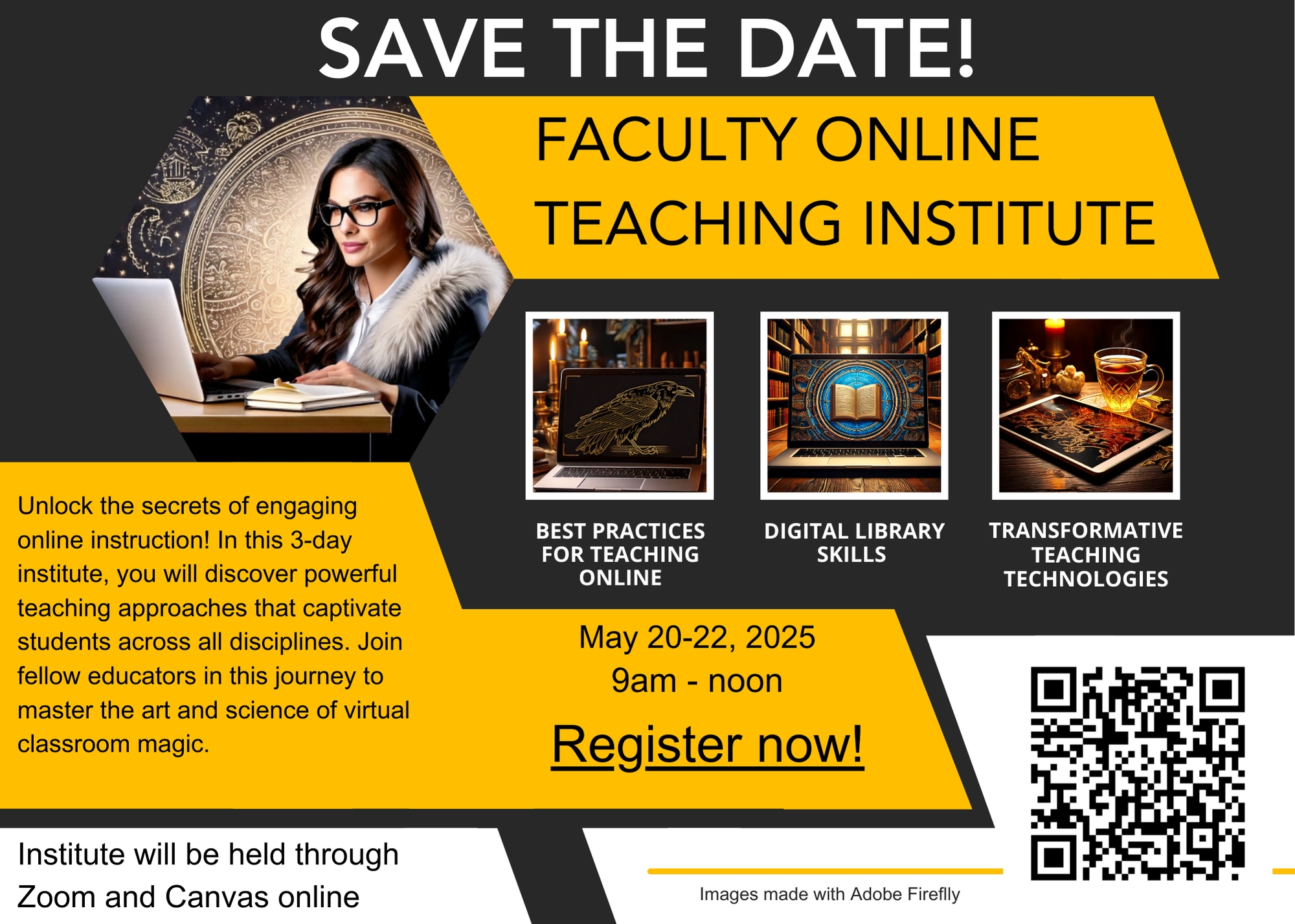 Faculty Online Teaching Institute Flyer