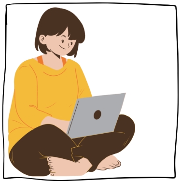 Student completing an assignment