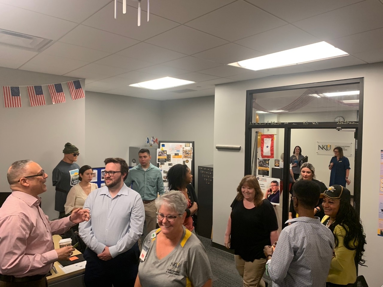 Students enjoying the At-Ease Lounge 