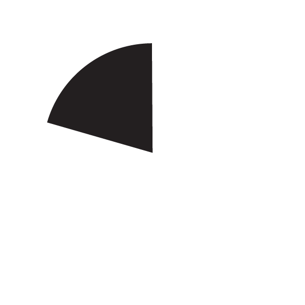 Pie chart with 79% of the chart highlighted.