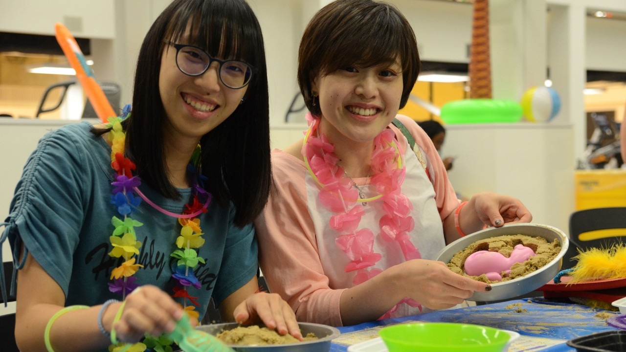 Students attending Victorfest events at the Rec Center