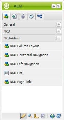 AEM Column Layout Toolbar Image