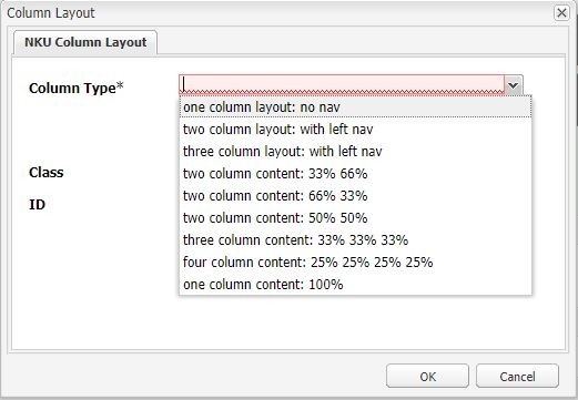 AEM Column Layout, Column Type Image