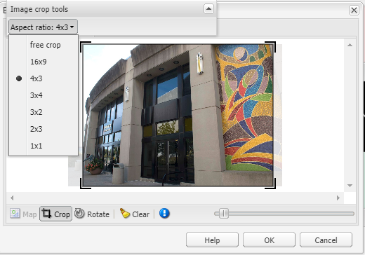 Cropping tool image