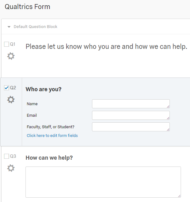 Qualtrics Text Entry Option