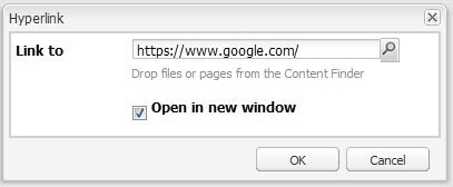Hyperlink window