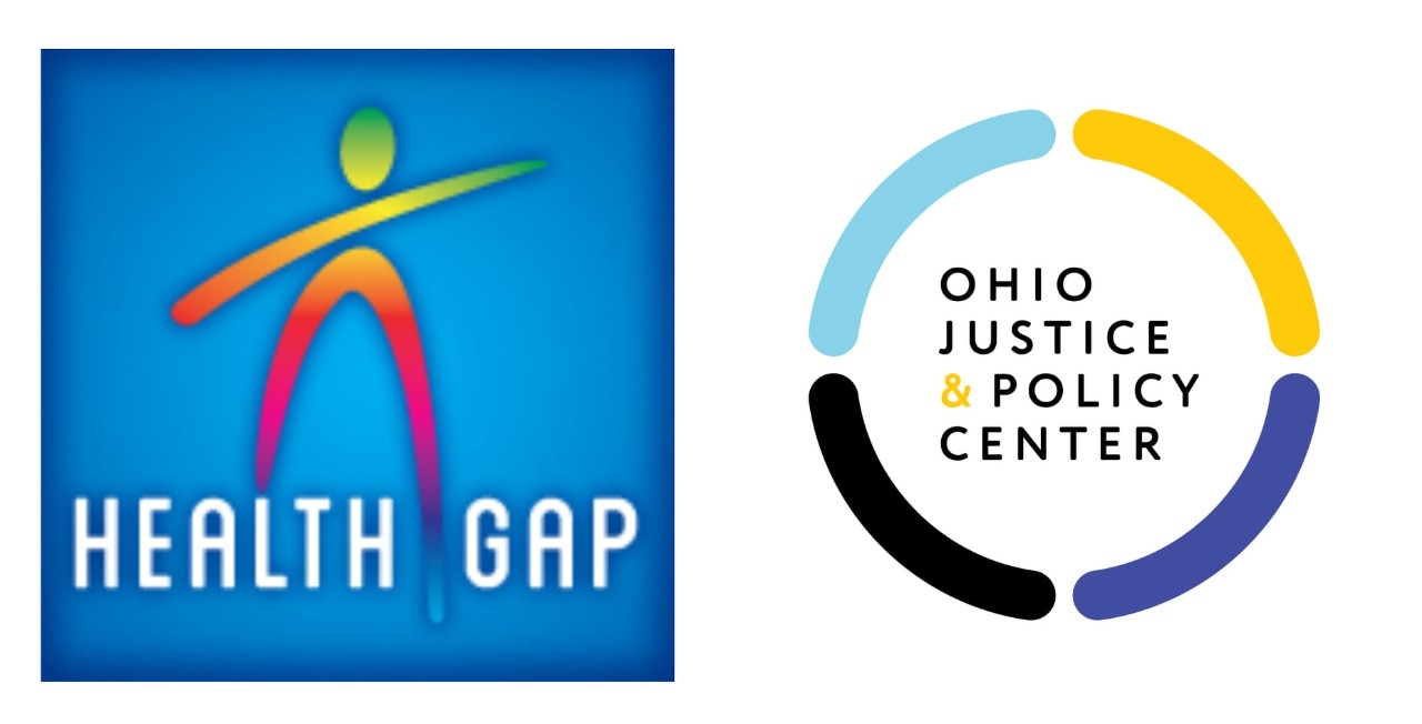 Health Gap and Ohio Justice and Policy Center logos
