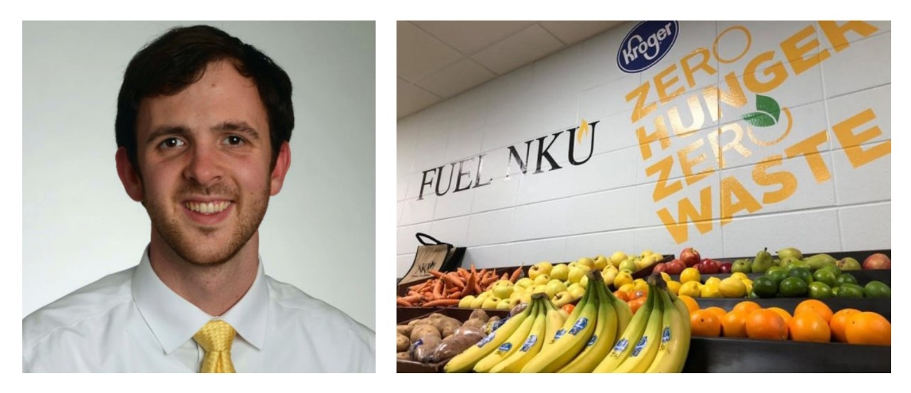 Nick Blivens headshot and FUEL NKU logo