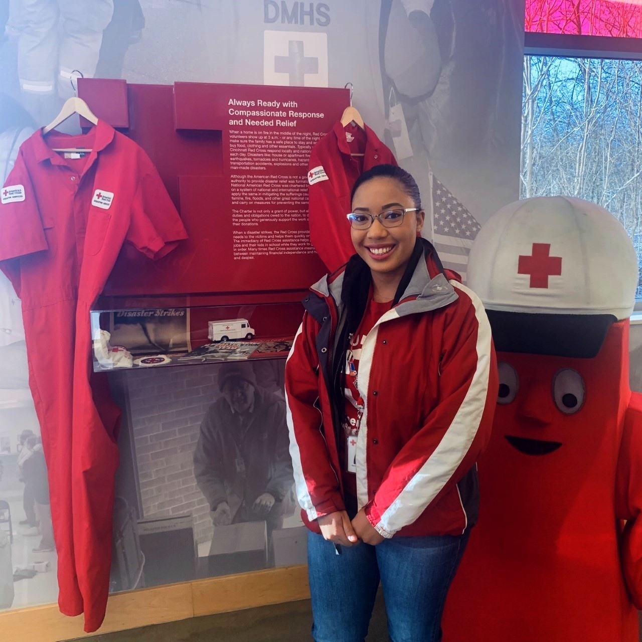 Dennia Palmer at the American Red Cross
